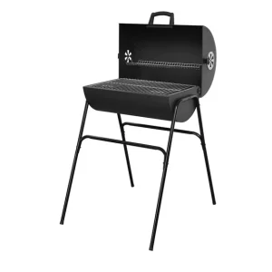 Barbecue baril à charbon de bois, 51 x 34 cm