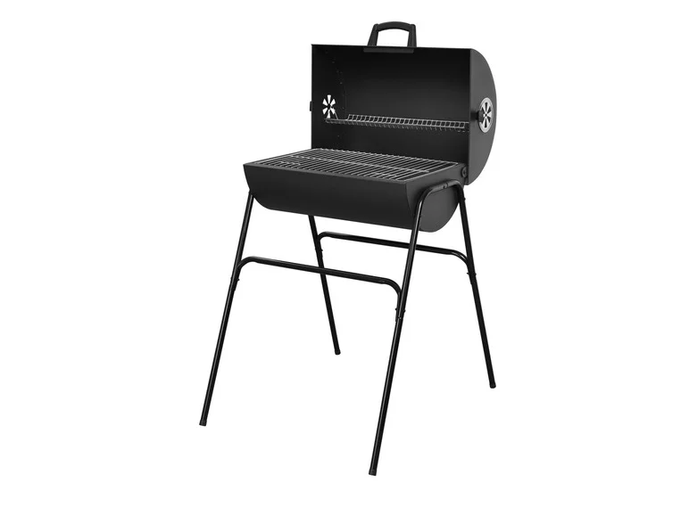 Barbecue baril à charbon de bois, 51 x 34 cm