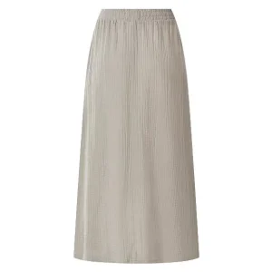 Jupe mi-longue en mousseline femme