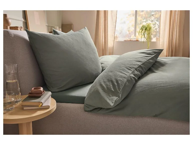 Parure de lit en lin mélangé, 240 x 220 cm — SKU UIN8FQFPN2OI55T2BL