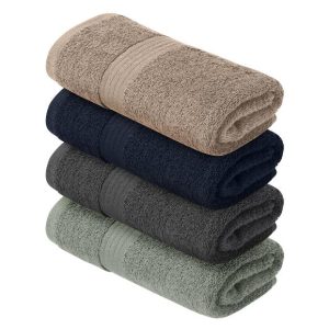 Lot de 2 serviettes de toilette en éponge, 50 x 100 cm — SKU 4VWCF9OJYQ73H1PNDN