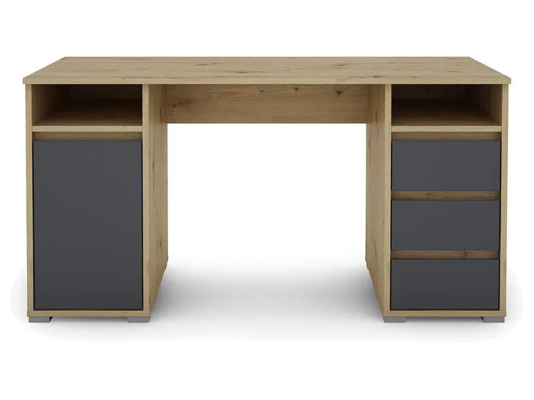 Bureau Lobo, avec rangements, 138 x 75 x 55 cm - Image 7