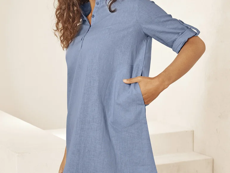 Robe en lin femme — SKU W7NNHL057YM8NLUPU2 - Image 6