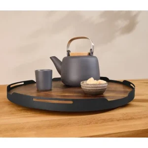 Plateau tournant en bois, Ø 42 cm