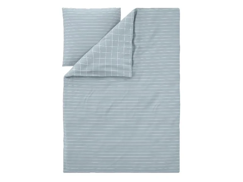 Parure de lit double face en satin microfibre, 140 x 200 cm - Image 4