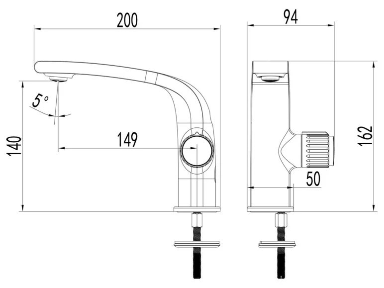 Mitigeur de lavabo de salle de bain Basic, avec mousseur Neoperl - Image 7