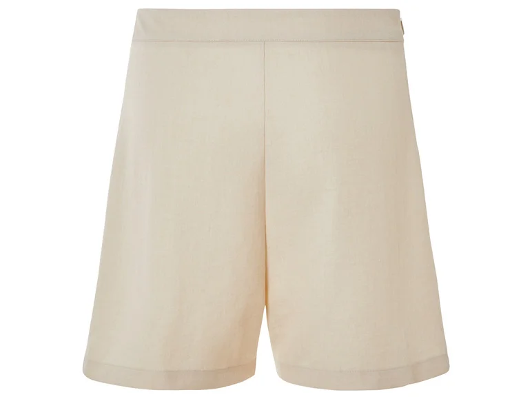 Short effet lin femme