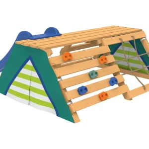 Playtive Tipi avec filet d'escalade et toboggan