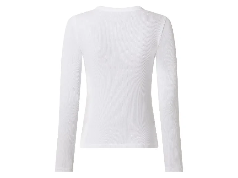 T-shirt côtelé à manches longues femme — SKU QRKBW0L58A26TVZDCL - Image 5