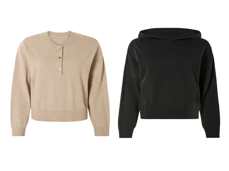 Pull ou sweat à capuche en maille fine femme - Image 33