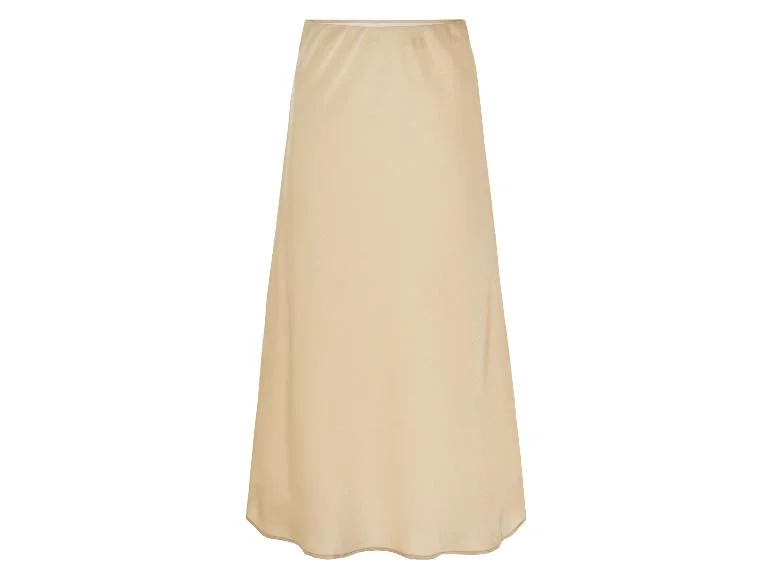 Jupe mi-longue en satin femme - Image 3
