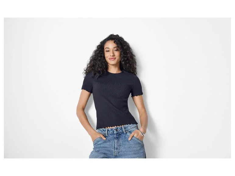 T-shirt côtelé femme — SKU LFTCLWA6QN63S11DLW - Image 3
