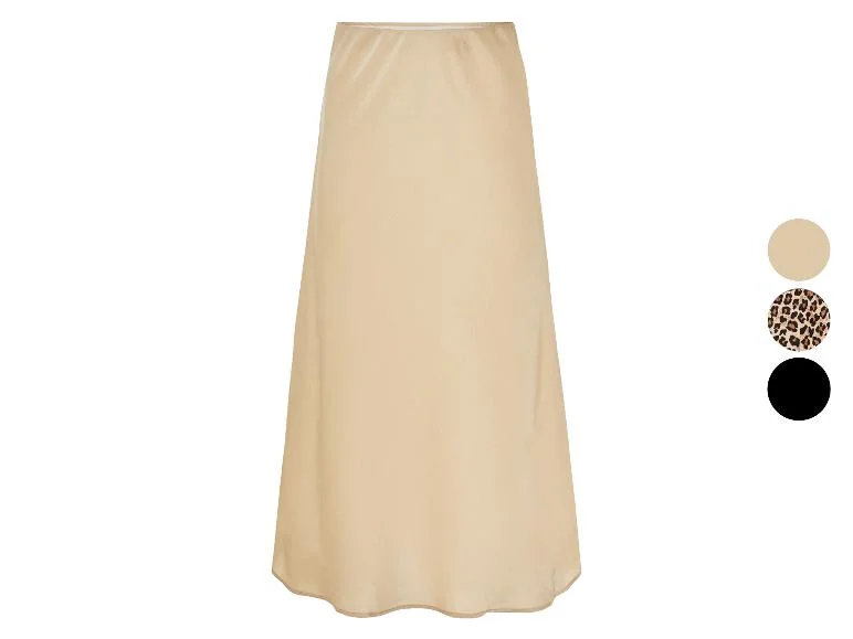 Jupe mi-longue en satin femme - Image 5