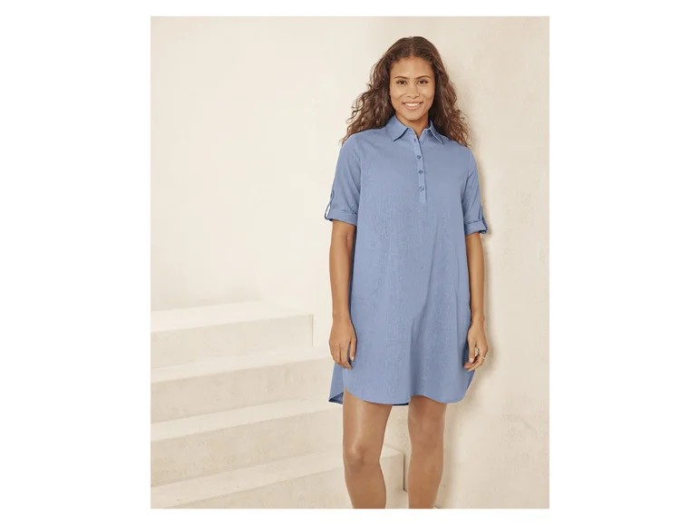 Robe en lin femme — SKU W7NNHL057YM8NLUPU2 - Image 4