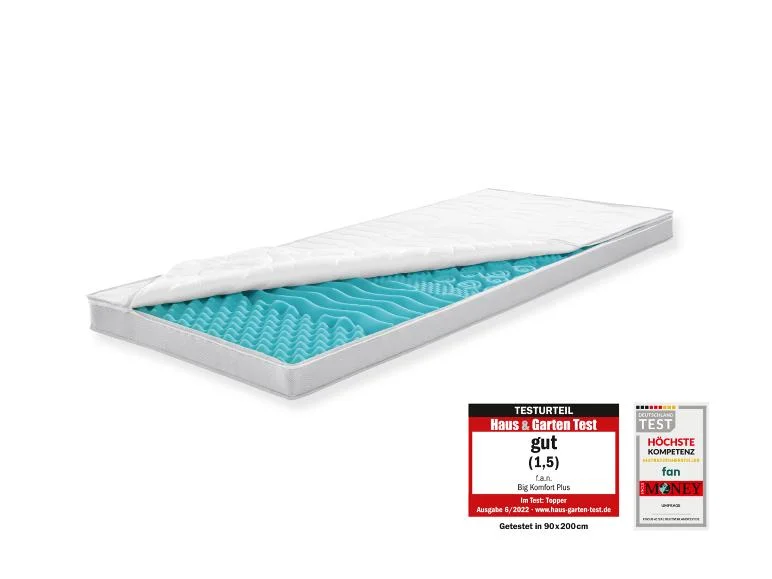 Surmatelas en mousse froide BIG KOMFORT PLUS, 7 zones - Image 12
