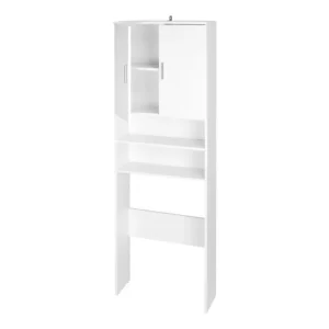 Meuble pour machine à laver Liverpool, 64,5 x 190 x 25 cm, blanc