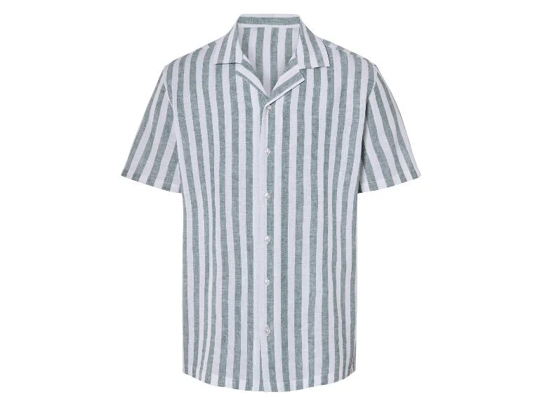 Chemise manches courtes en lin homme - Image 3