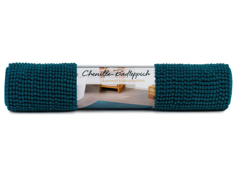 Tapis de bain microfibre chenille, 70 x 120 cm