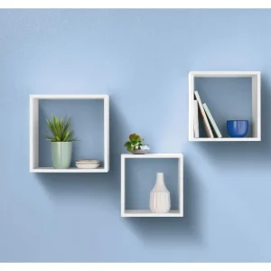 Jeu de cubes d'étagère, 3 pièces