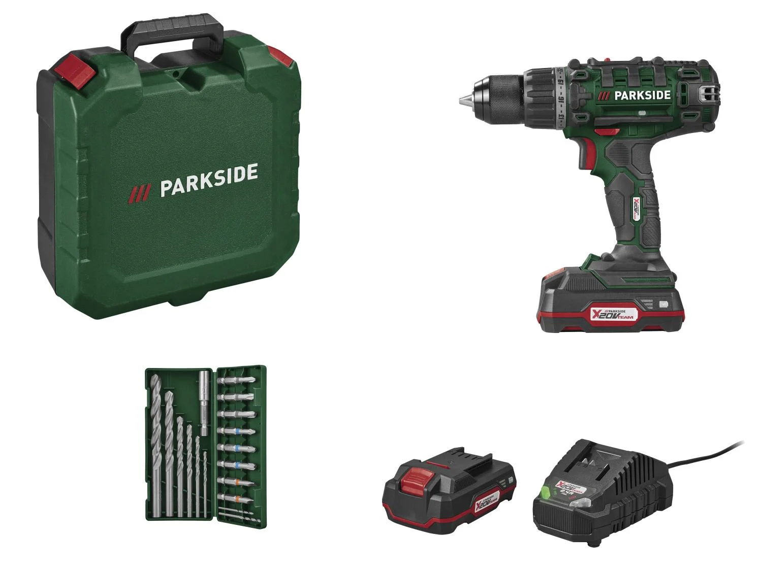 Set perceuse-visseuse sans fil + batterie + chargeur, 20 V — SKU K43VTYXB0RTLN6BMHQ - Image 14