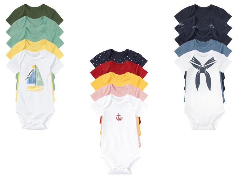 Lot de 5 bodies à manches courtes bébé - Image 25