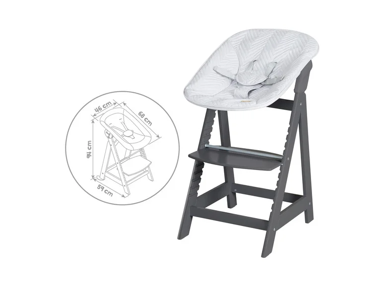 Chaise haute évolutive Born Up Zick Zack 2 en 1 - Image 37
