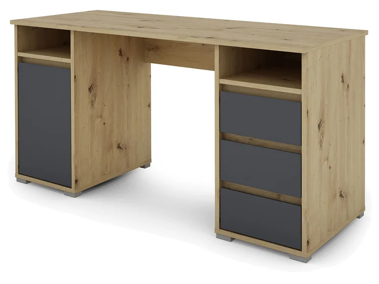 Bureau Lobo, avec rangements, 138 x 75 x 55 cm - Image 10