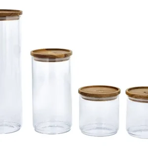 Boîtes de conservation en verre, 4 pièces