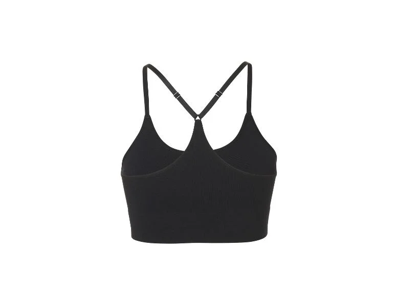 Brassière de sport côtelée femme