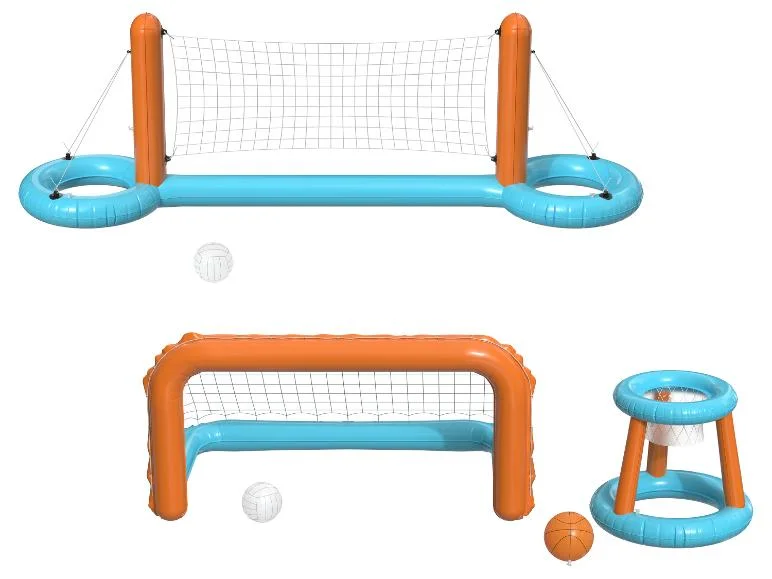 Filet d'aqua volley gonflable ou set de but et de panier - Image 3