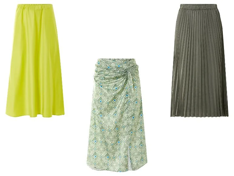 Jupe midi en satin femme - Image 5