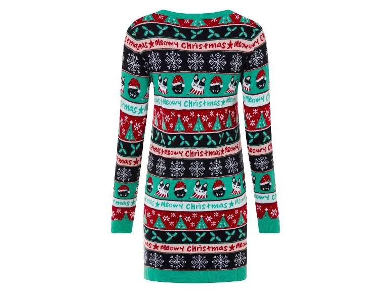 Robe en maille motif de noël femme - Image 2