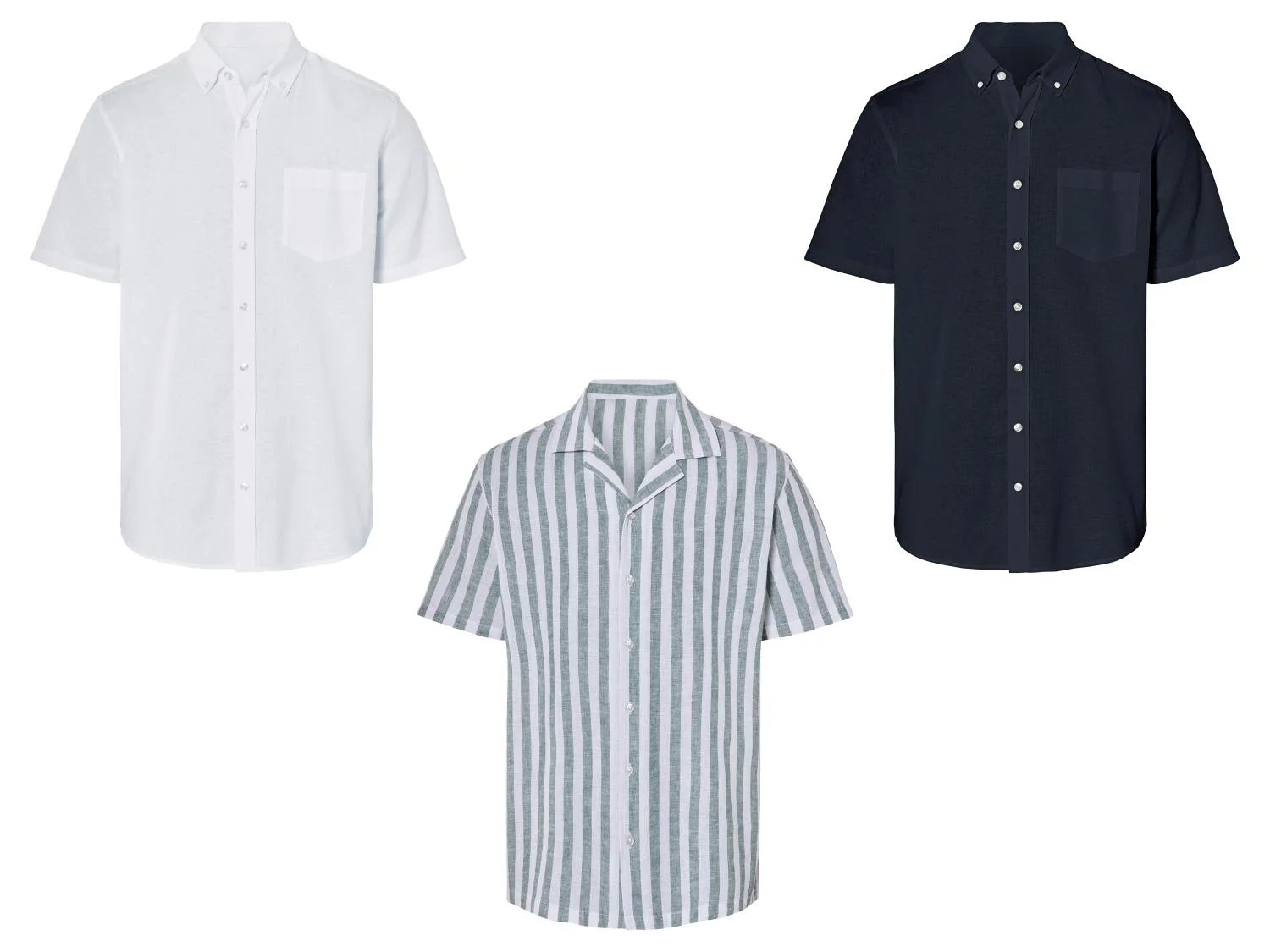 Chemise manches courtes en lin homme - Image 17