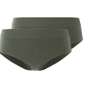 Lot de 2 hipsters côtelés seamless femme