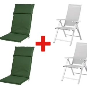 Fauteuils + Coussins HOUSTON, vert