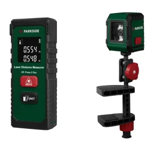Télémètre laser PLEM 20 B6, 20 m ou Niveau laser en croix PKLL 7 F7, rouge, 7 m