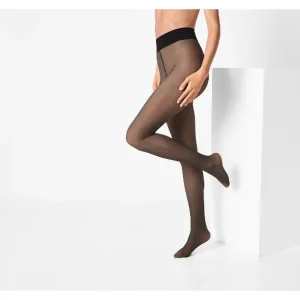 Collant thermique avec intérieur beige clair 70D femme