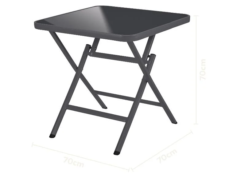 Table en aluminium Houston / Toronto, 70 x 70 x 70 cm - Image 3