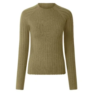Pull en maille côtelé femme — SKU OUQO33BUAW4E6QEG