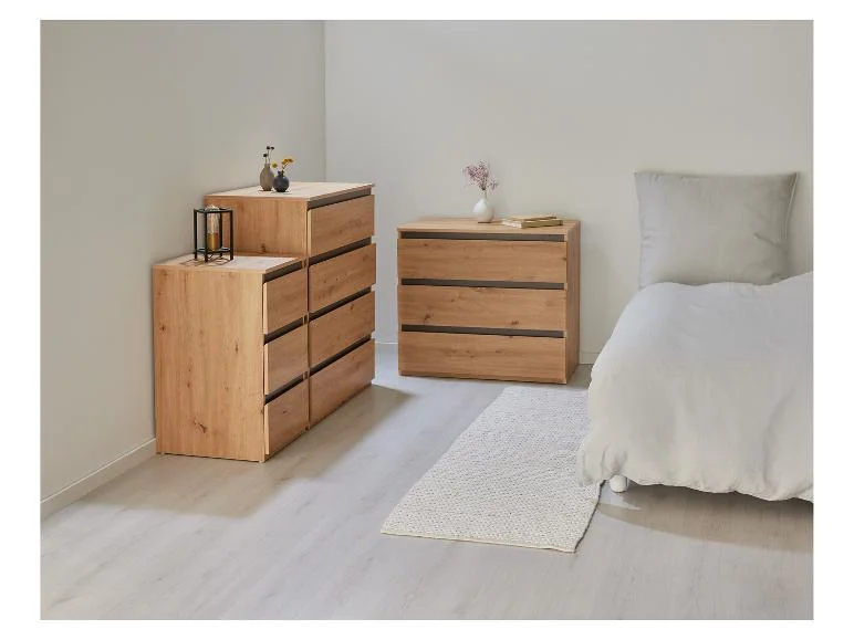 Commode Genève, 80 x 78 x 48 cm, imitation chêne — SKU E398S09VKQW8SASE - Image 4