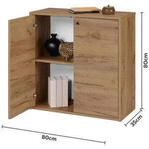 Meuble bas Verona, 80 x 80 x 35 cm