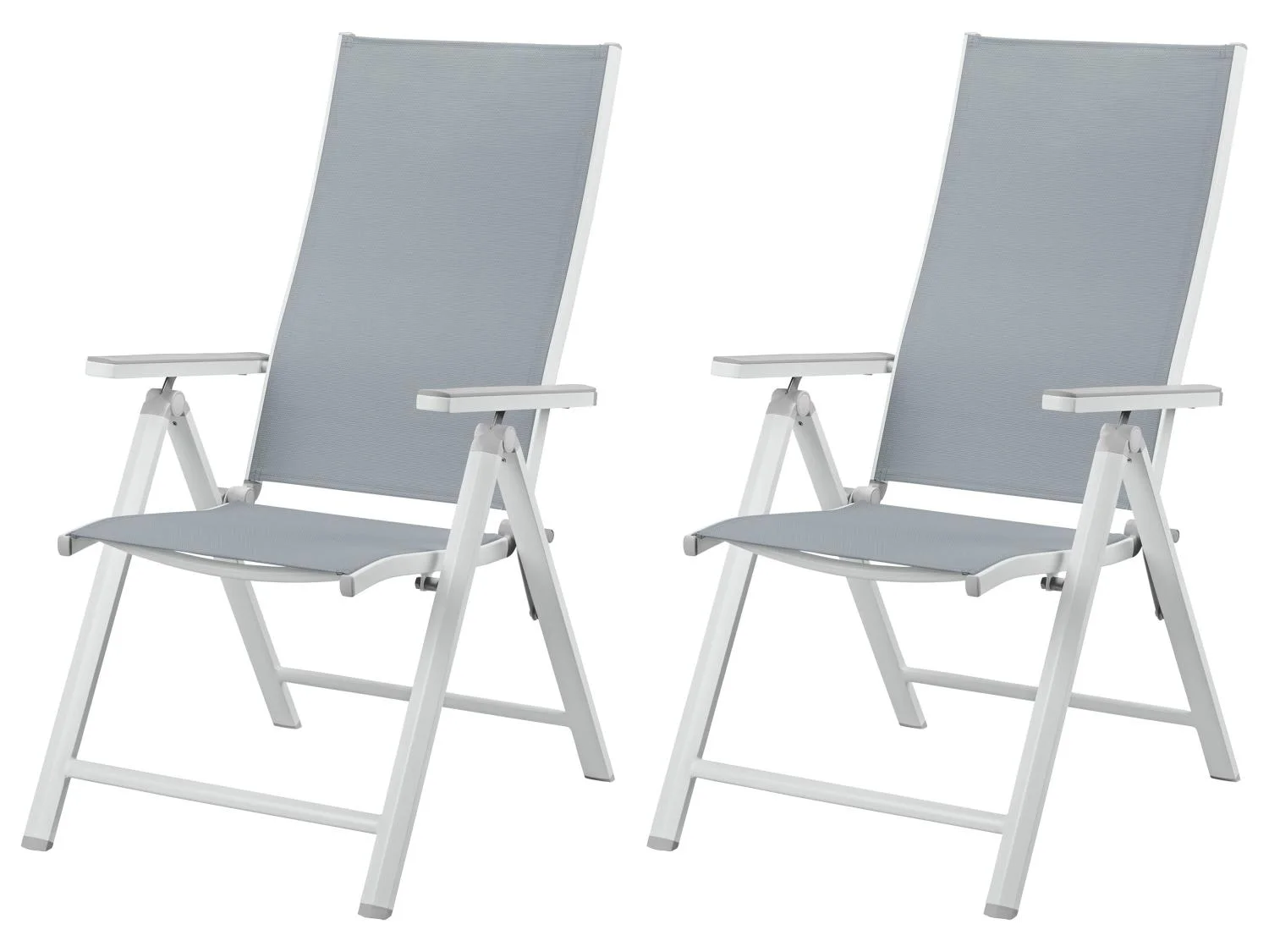 Lot de 2 fauteuils Houston, blanc/gris clair - Image 6