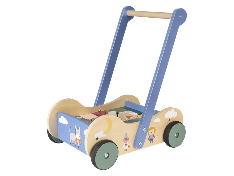 Chariot à pousser ou cube de motricité en bois - Image 15