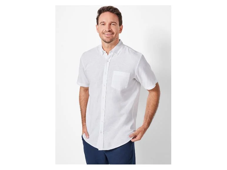 Chemise manches courtes en lin homme - Image 4