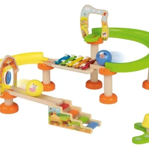 Circuit de billes en bois
