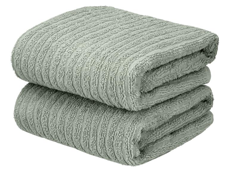 Lot de 2 serviettes de toilette en éponge, 50 x 100 cm — SKU RVAV3X3ILH0Y1FUF - Image 8