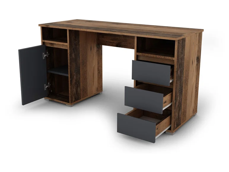 Bureau Lobo, avec rangements, 138 x 75 x 55 cm - Image 13