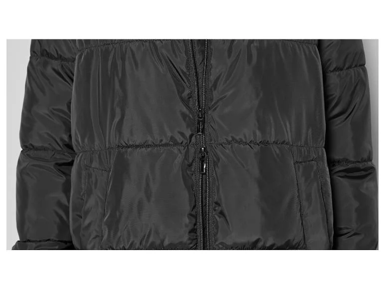 Manteau matelassé long pour femme, fentes latérales avec boutons-pression. - Image 18