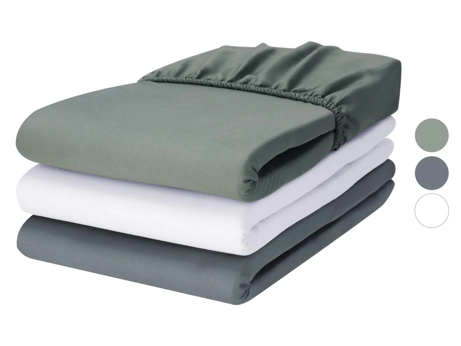 Drap-housse en satin, 140-160 x 200 cm — SKU 2WQYT3IYPFO8T6FCUZ - Image 3