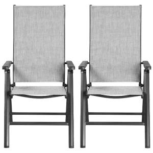 Lot de 2 fauteuils en aluminium Houston